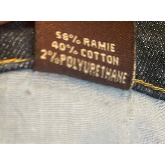 Bogari Jeans Women 29 Blue Dark Wash Cropped Denim Bling Pockets Embroidered - Picture 15 of 16